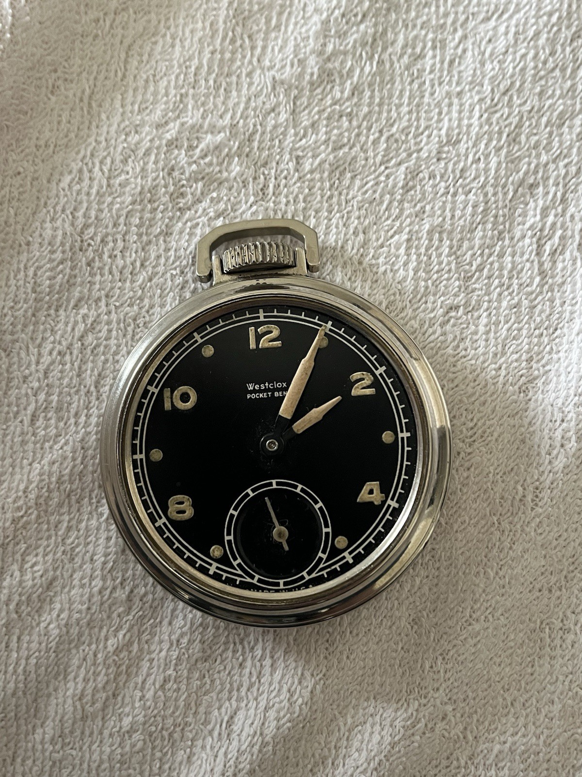 Vintage x3 Pocket Watch Lot: The Elm City, Westclox Pocket Ben, Ingersoll Midget