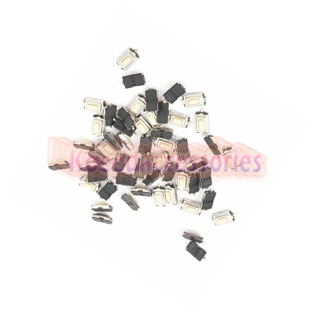 200pcs 3X6X2.5mm Tactile Push Button Switch Tact Switch Micro Switch 2-Pin SMD.