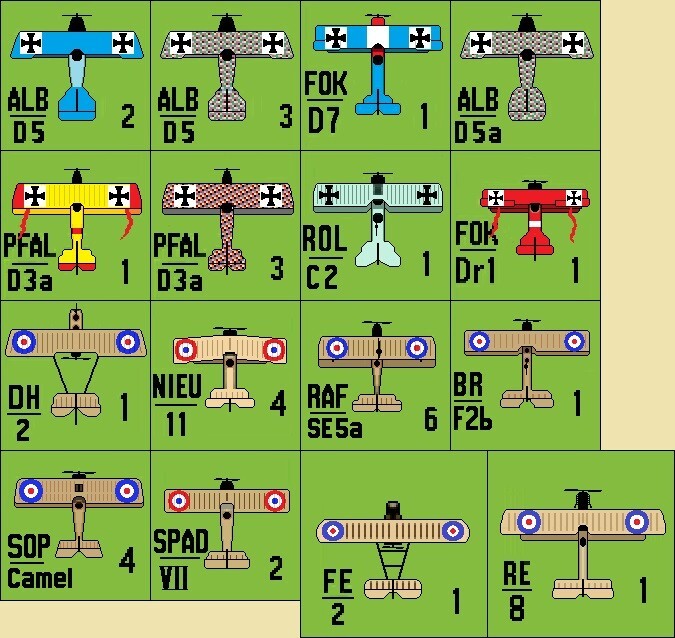 Richthofen’s War Replacement Counters