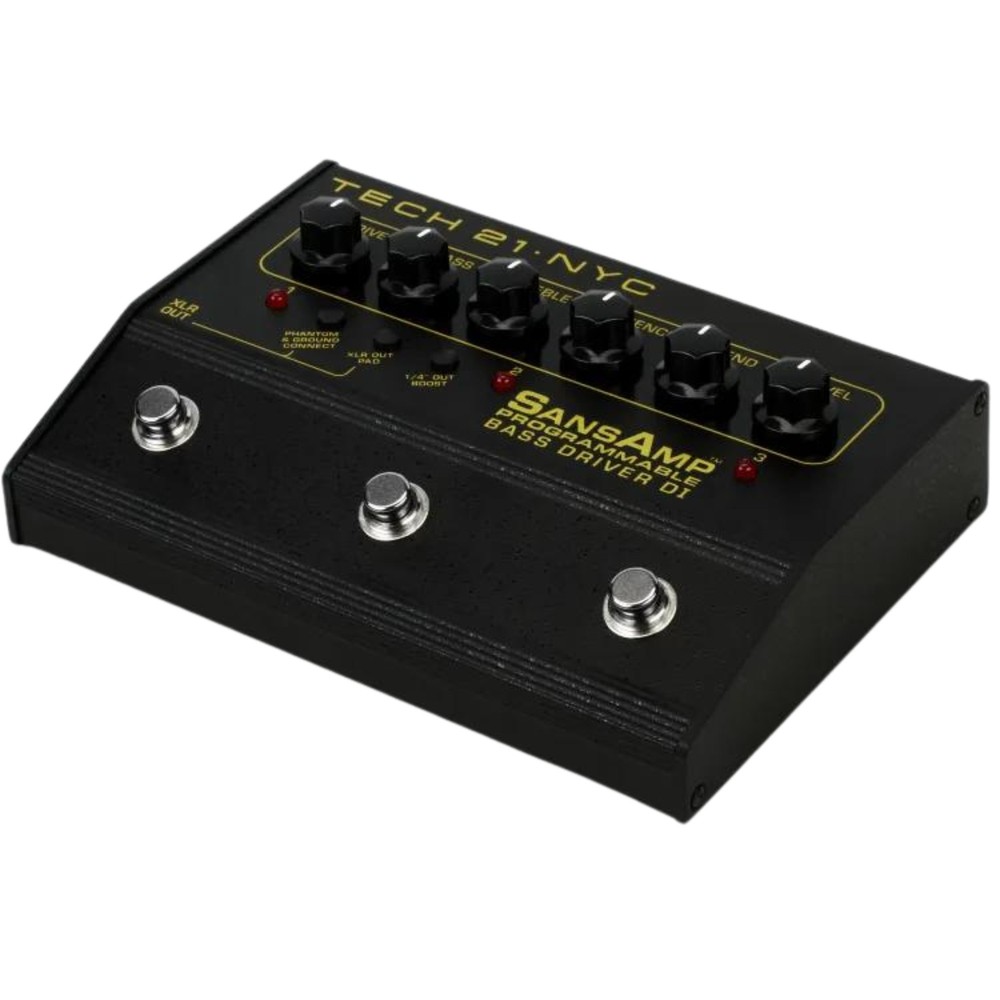 Tech 21 Programmable Driver Amp Simulator/DI Bass Effects Pedal