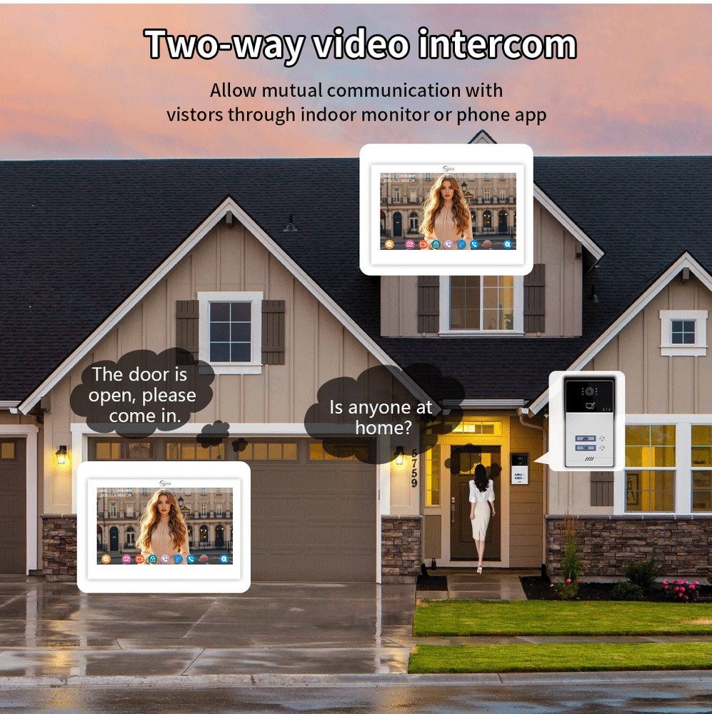 Tuya Smart 7-Inch Touch Panel (2 Pack) | with Motion Sensor & 2-Way Audio