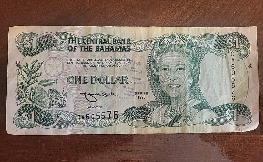 Banknote Bahamas 1 Dollar 1996 P57a