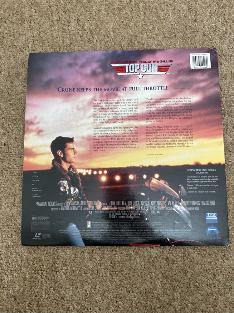 Top Gun (1995) Widescreen Laserdisc