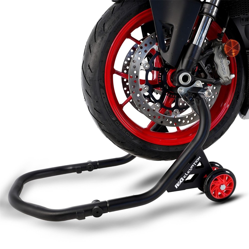 R&G Workshop Paddock Stand Black Front Ducati 1098S 2007 - 2009