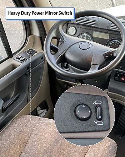 Heavy Duty Power Mirror Switch Front Driver Side 10Pin Fits Freightliner