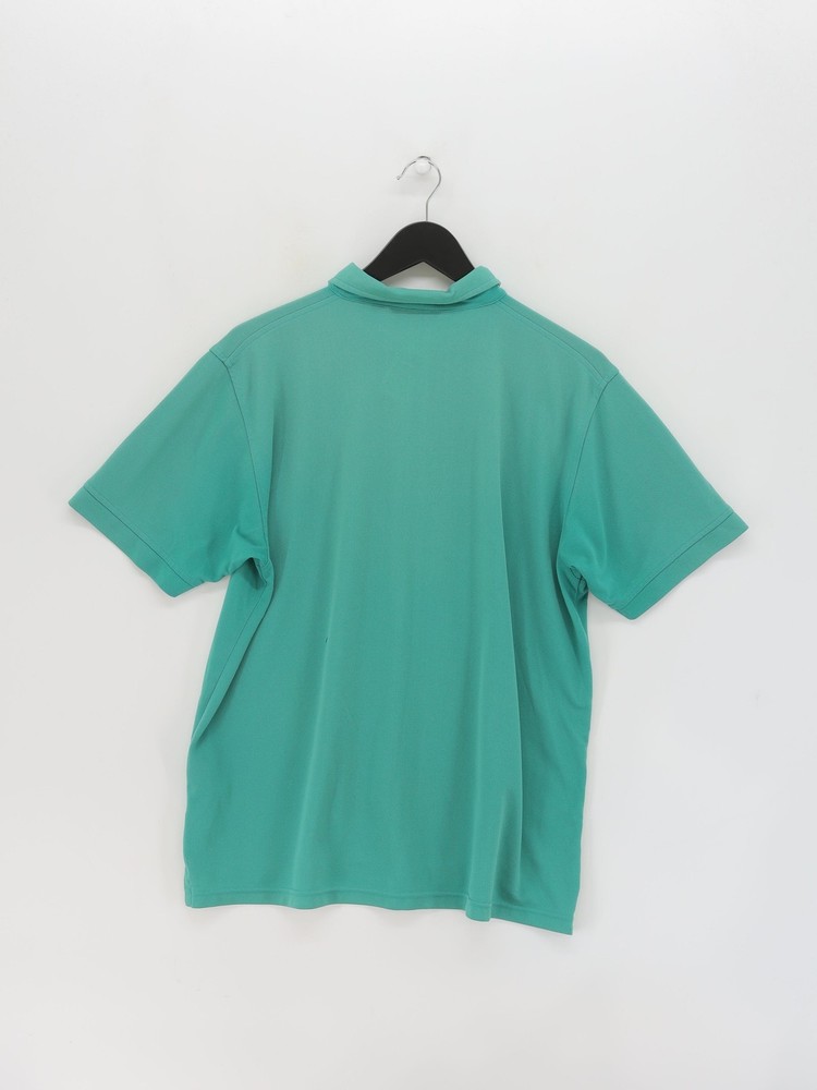 Rohan Men's Polo L Green 100% Polyester Collared Basic