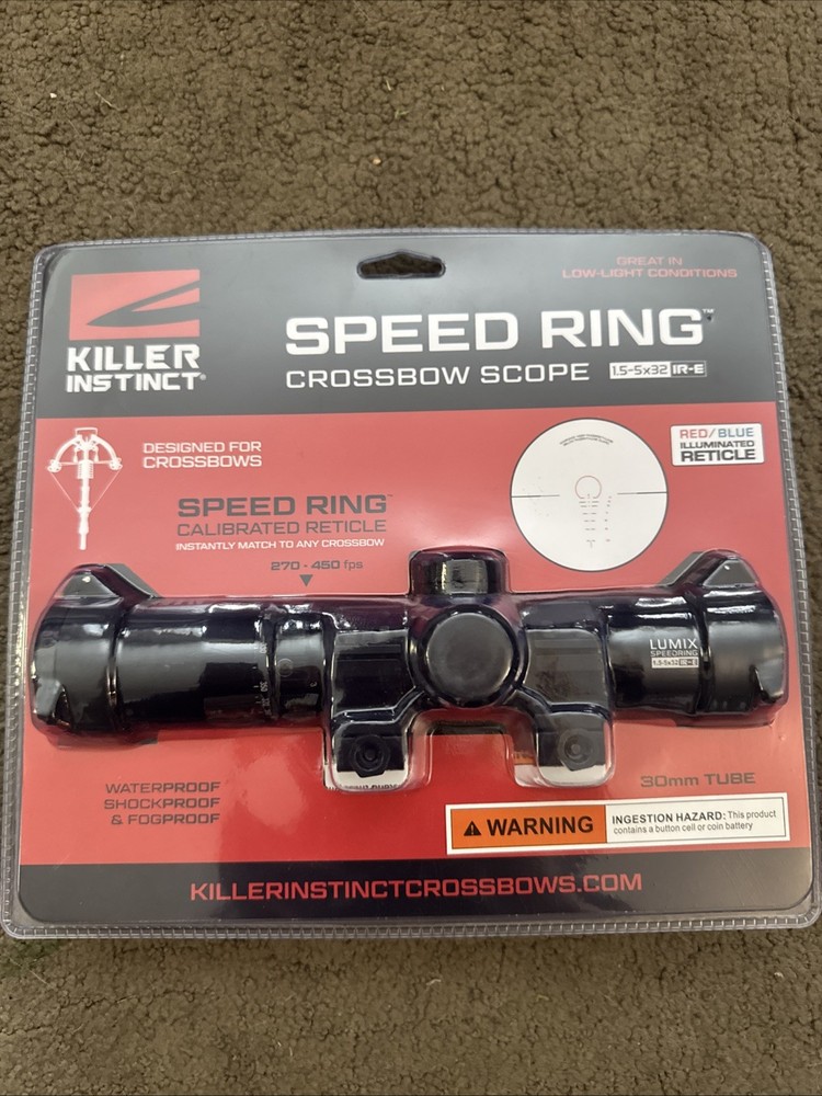 Killer Instinct Speed Ring Crossbow Scope 1.5-5x32 IR-E