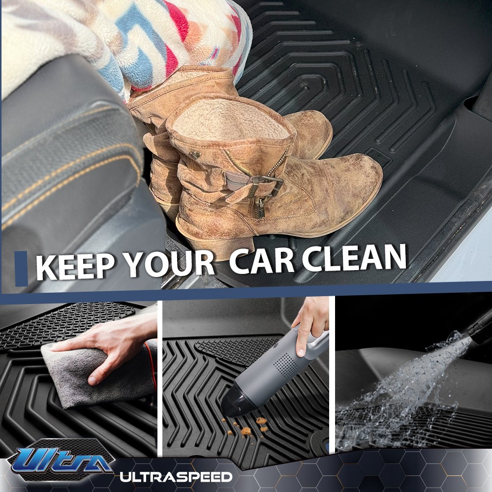 TPE Floor Mats Liners 3D Molded Fit For 2012-2018 Ford Focus All Weather