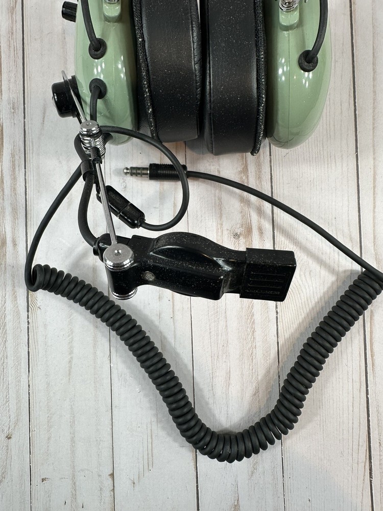 David Clark Model H10-76 Aviation Over-The-Head Headset-Mic, *Untested*