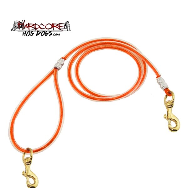 BASIC 4.5ft CABLE LEAD 1-DOG Version (BASIC) Brass Plated Snap on Both ends