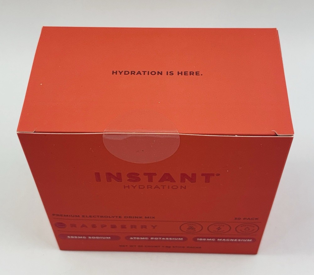 Instant Hydration Premium Electrolyte Drink Mix - Raspberry - 30 Packets