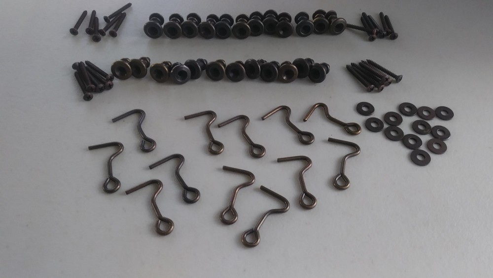 Vintage Window Shutter Hardware - Hook & Knob Set. 12 sets . 449