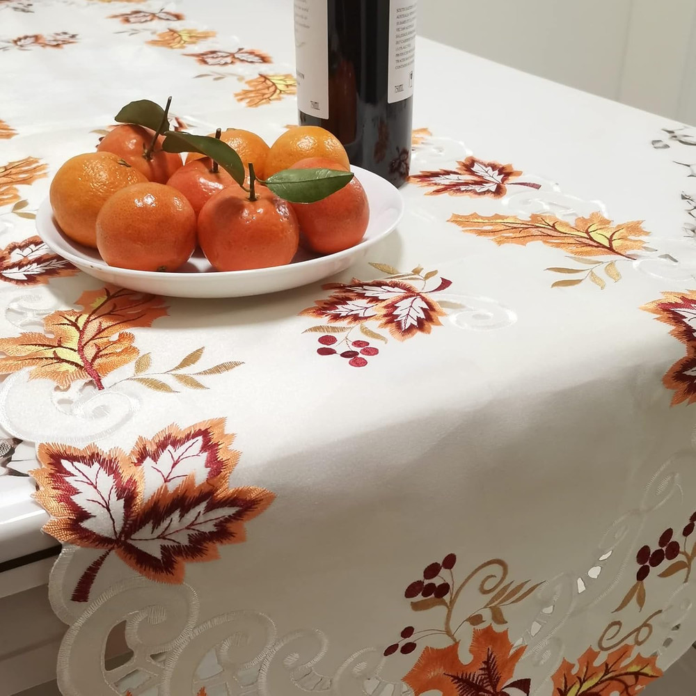 Fall Table Runner with Maple Leaf Long Festival Table Runner Table Decorations f