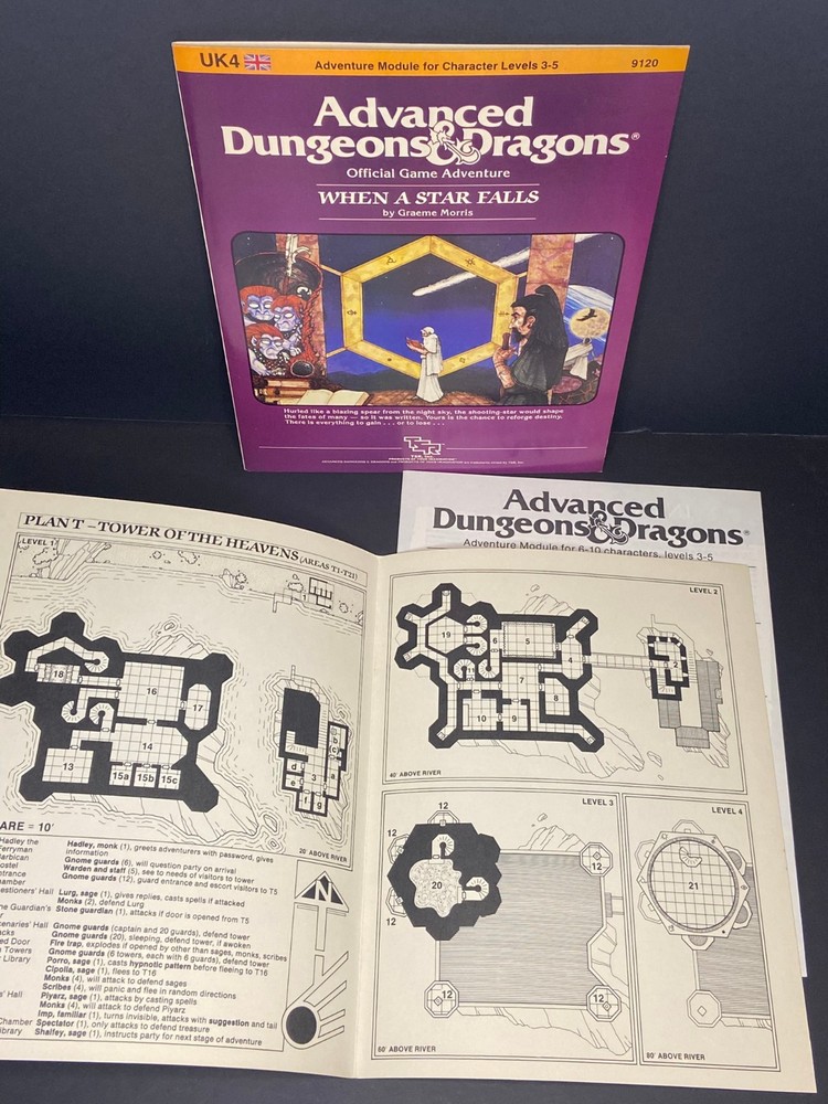 AD&D - When A Star Falls - Module UK4 - TSR 9120 - 1984 - VF