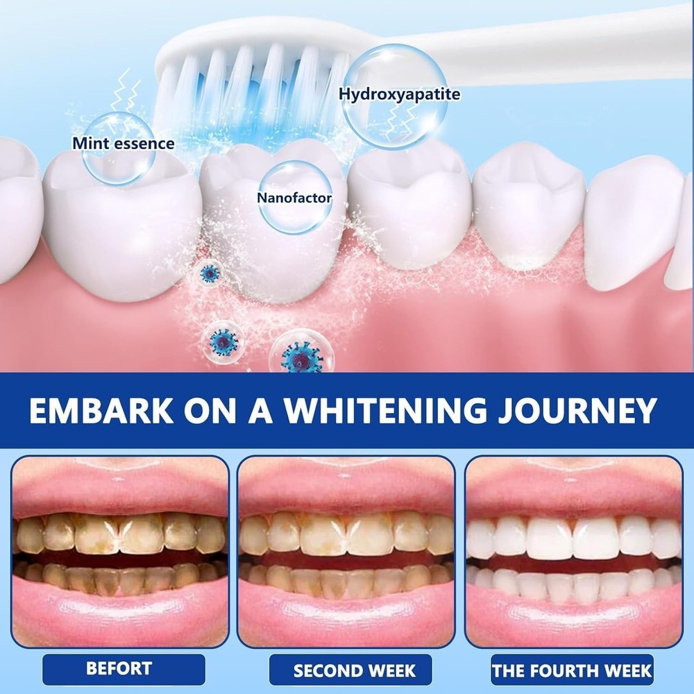 7.5% Nano Hydroxyapatite Toothpaste Remove Deep Clean For Sensitive Teeth-2 Pack