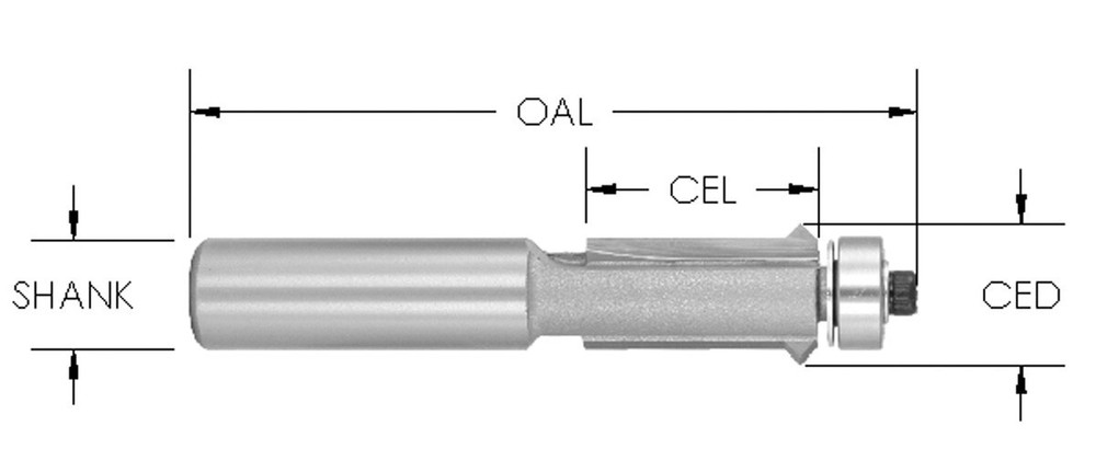 SE2426 Flush Trim V-Groove Bit