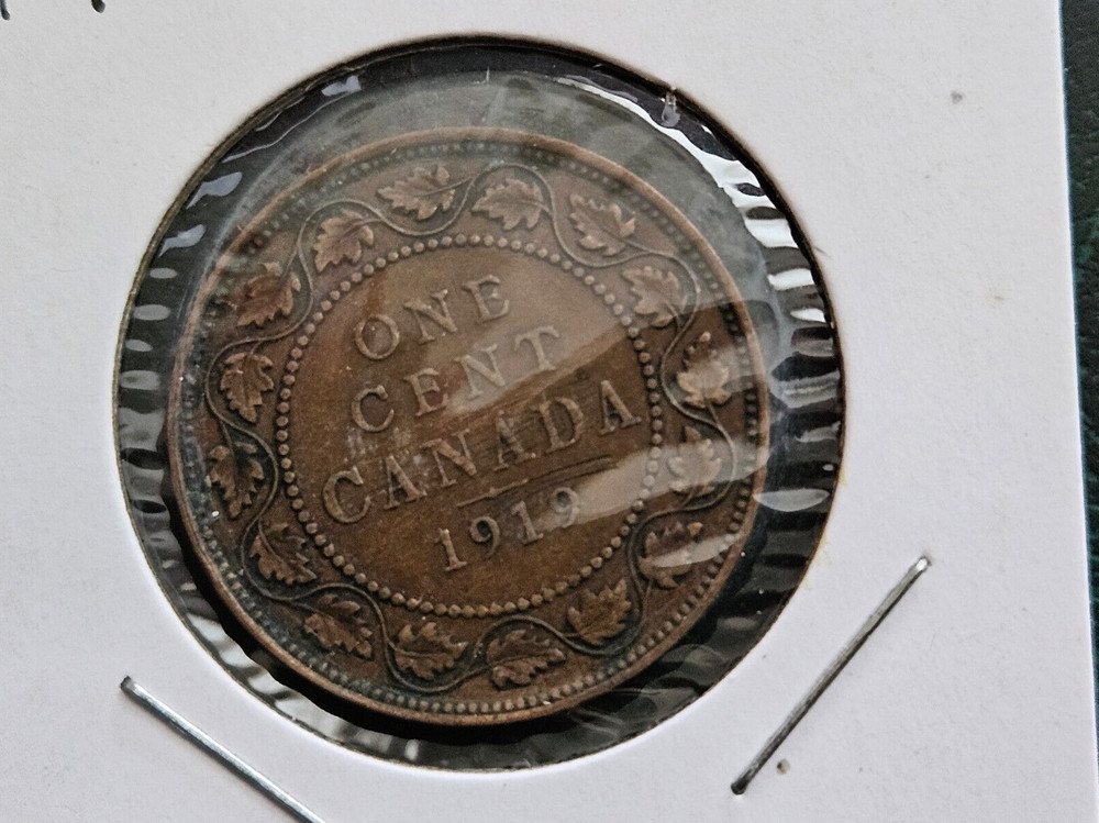 1919 Canada One Cent Queen Victoria Large Cent