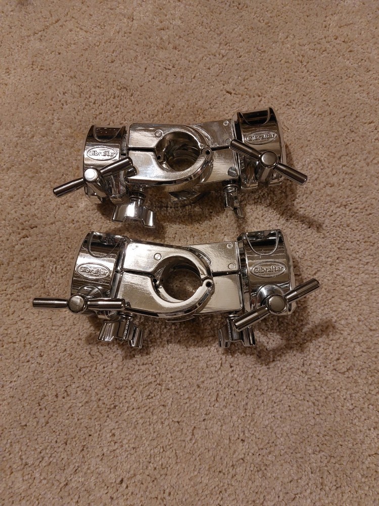 Pair of Gibraltar SC-GCSRA Chrome Stack Rt Angle Clamp Used