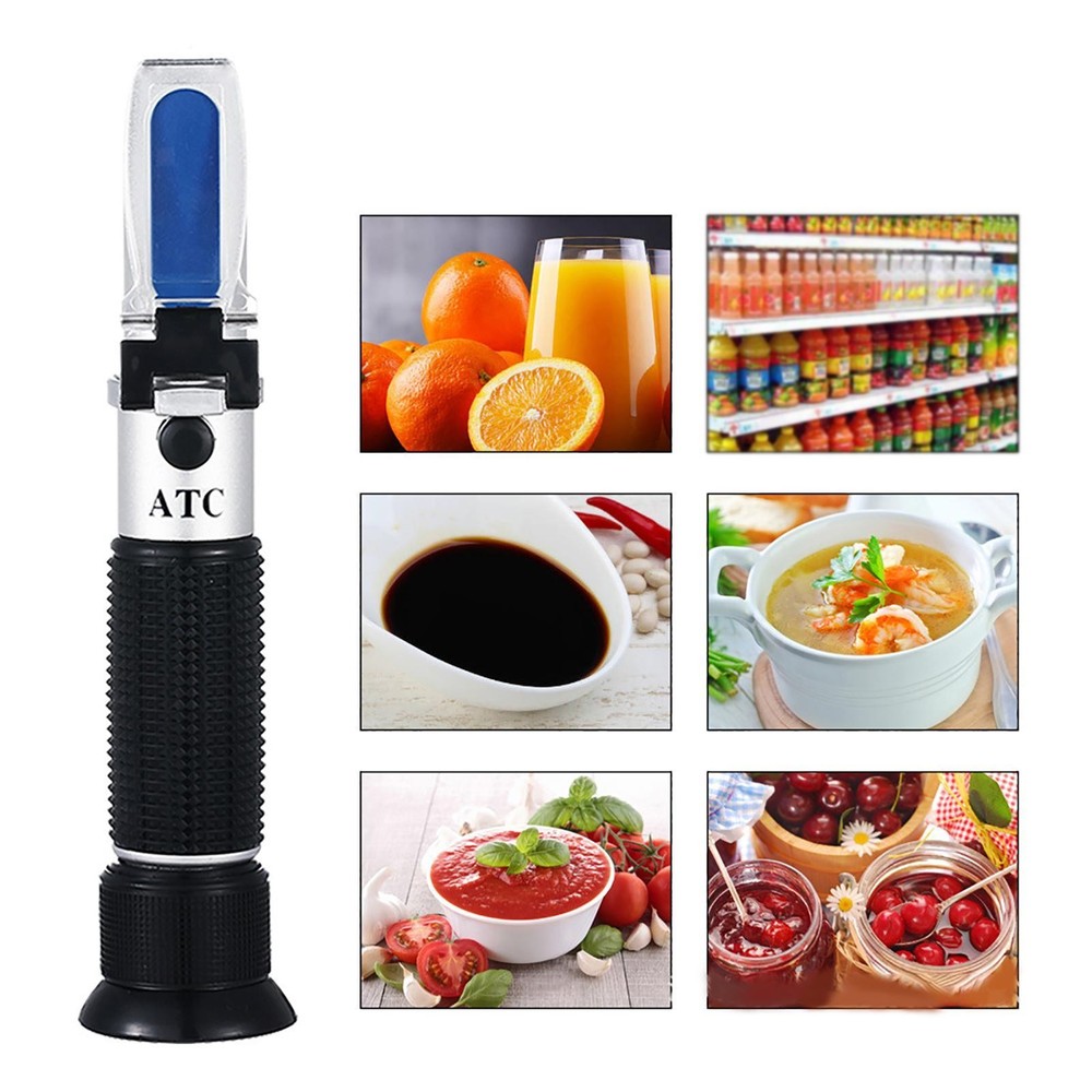 Brix Refractometer Sugar Meter Specific Gravity Handheld for Home Brewing