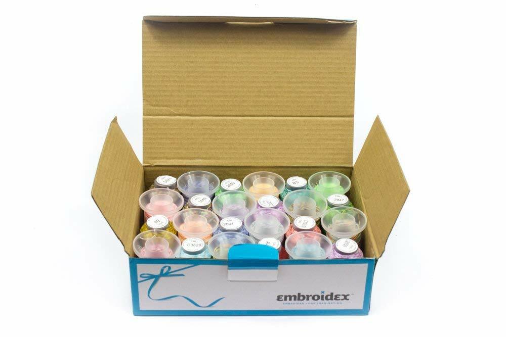 24 Spools Variegated Colors Polyester Embroidery Machine Thread