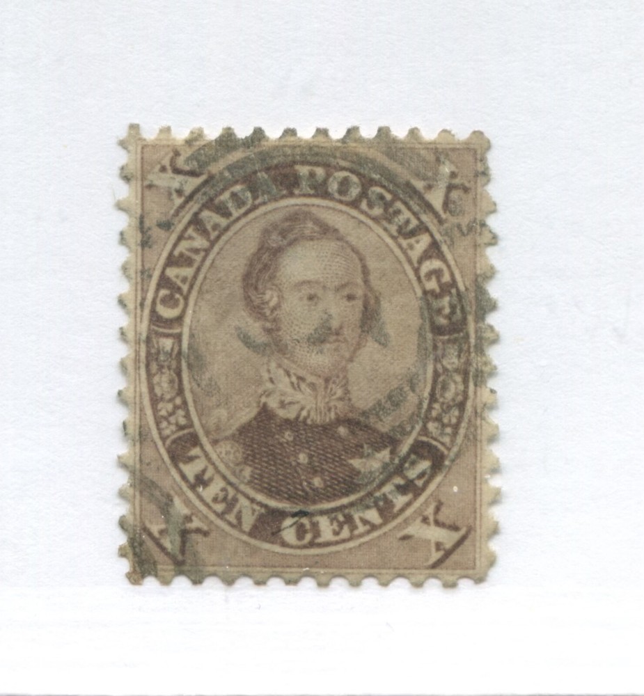 1859 10 cent Prince Albert brown perfectly centered used