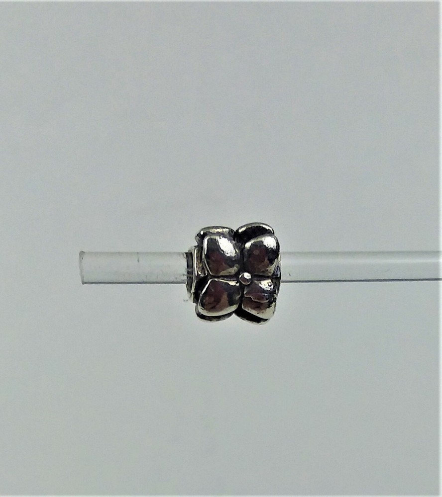 AUTHENTIC TROLLBEADS  STERLING SILVER "FLOWER" BEAD #11216  NOS RETIRED 2014