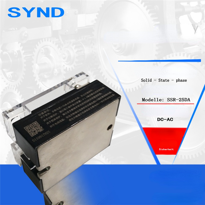 DC control AC single-phase solid state relay SSR-25DA 25A
