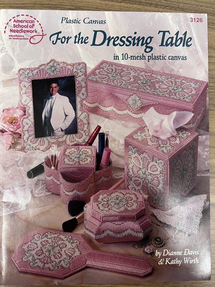 For the Dressing Table in 10 Mesh Plastic Canvas Pattern Booklet Victorian