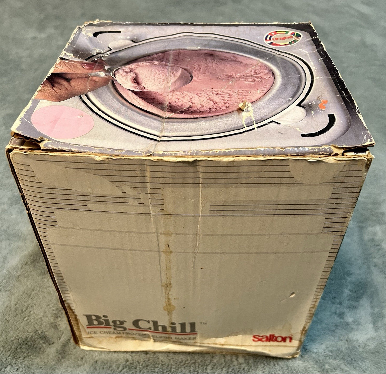 1987 Vintage Big Chill Salton ICM-1 Ice Cream Maker Hand Crank Churned Homemade