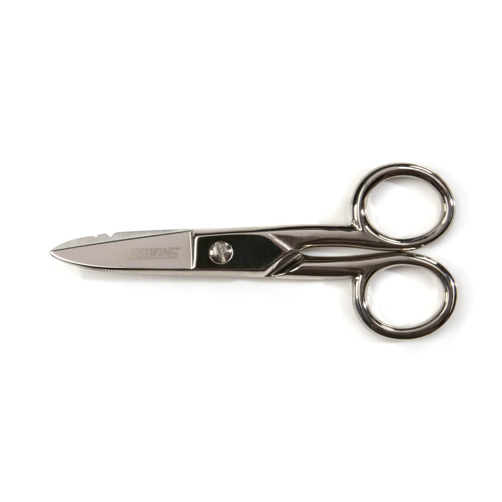 Estwing 2.1-Inch Serrated Blade Cable Splicing and Wire Stripping Scissors 42469