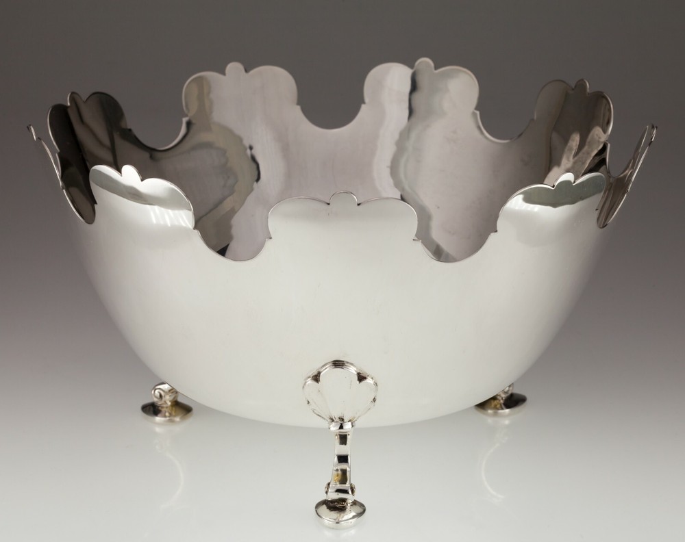 Tiffany Makers Sterling Silver Large Monteith Bowl Gorgeous Condition!
