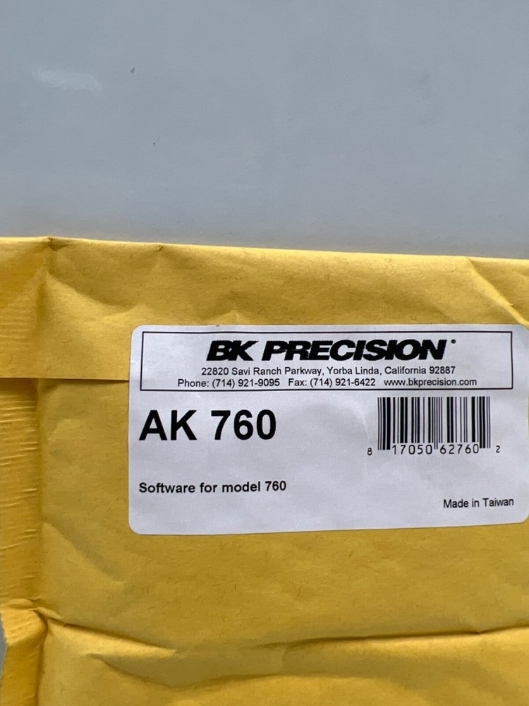 B&k precision 760 Software for model 760