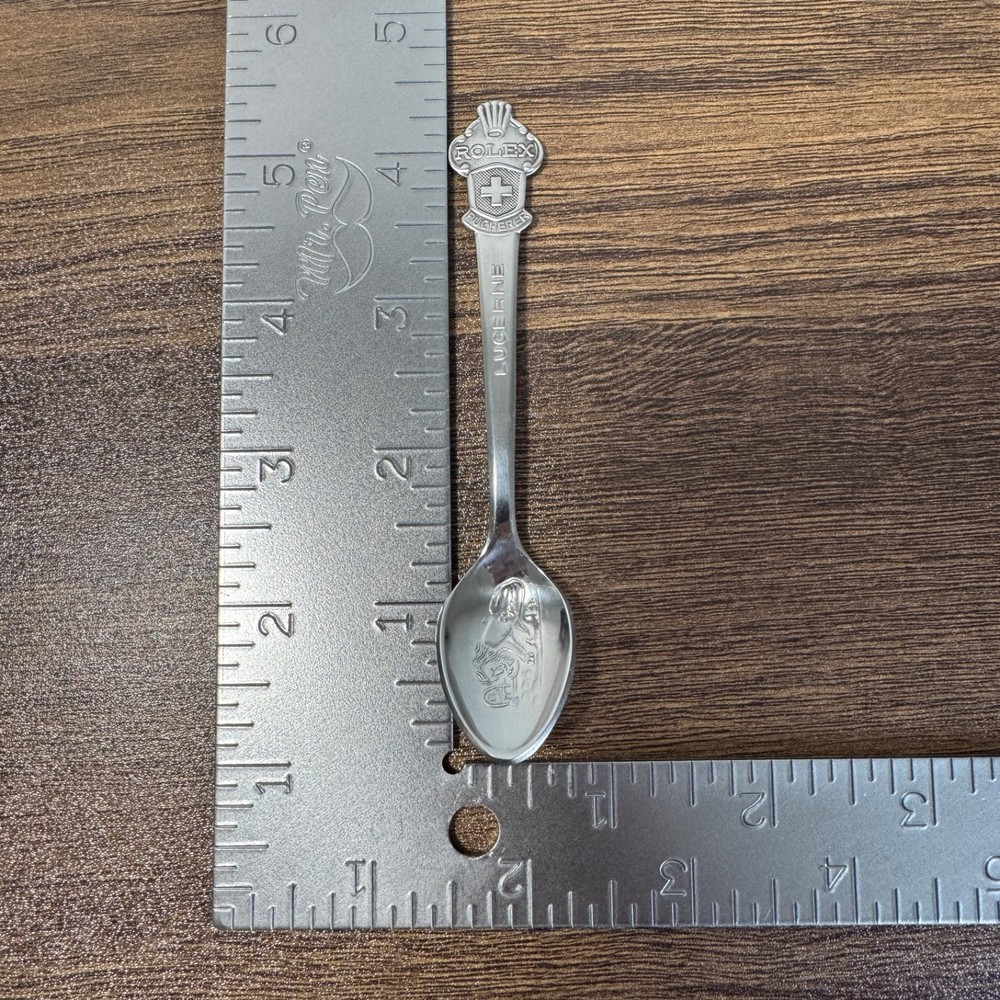 Lucerne Rolex Bucherer Silver Plated Collectable Spoon
