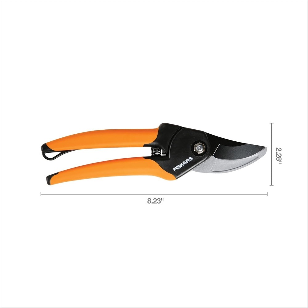 Fiskars Pruning Shears | Bypass Garden Clippers SoftGrip Handle