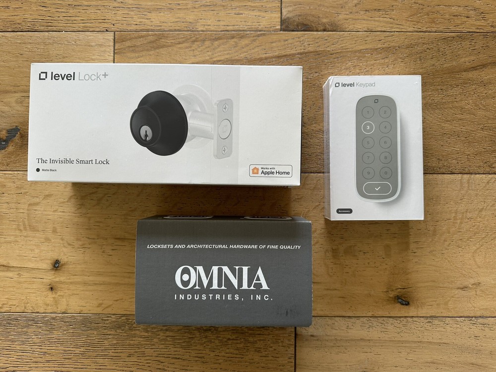 Level Expressions - Lock+ - Matte Black (Standard Backset) × 1 + Keypad + OMNIA