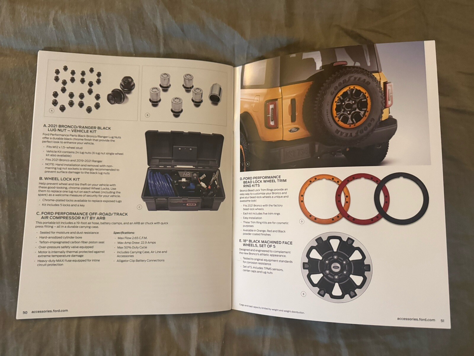 Ford Bronco Sales Materials Including Brochures