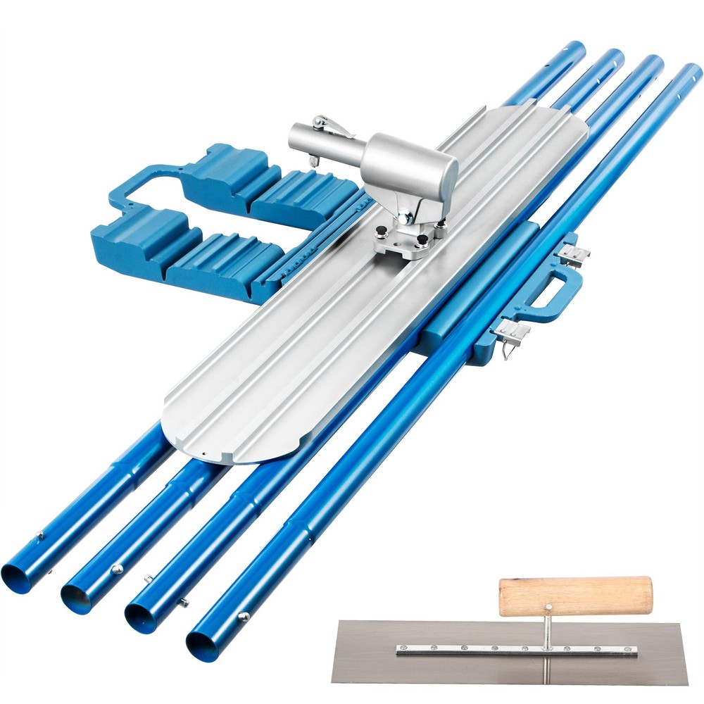 VEVOR Bull Float Concrete Float Concrete Tool Trowel Float 4 Handle Round End
