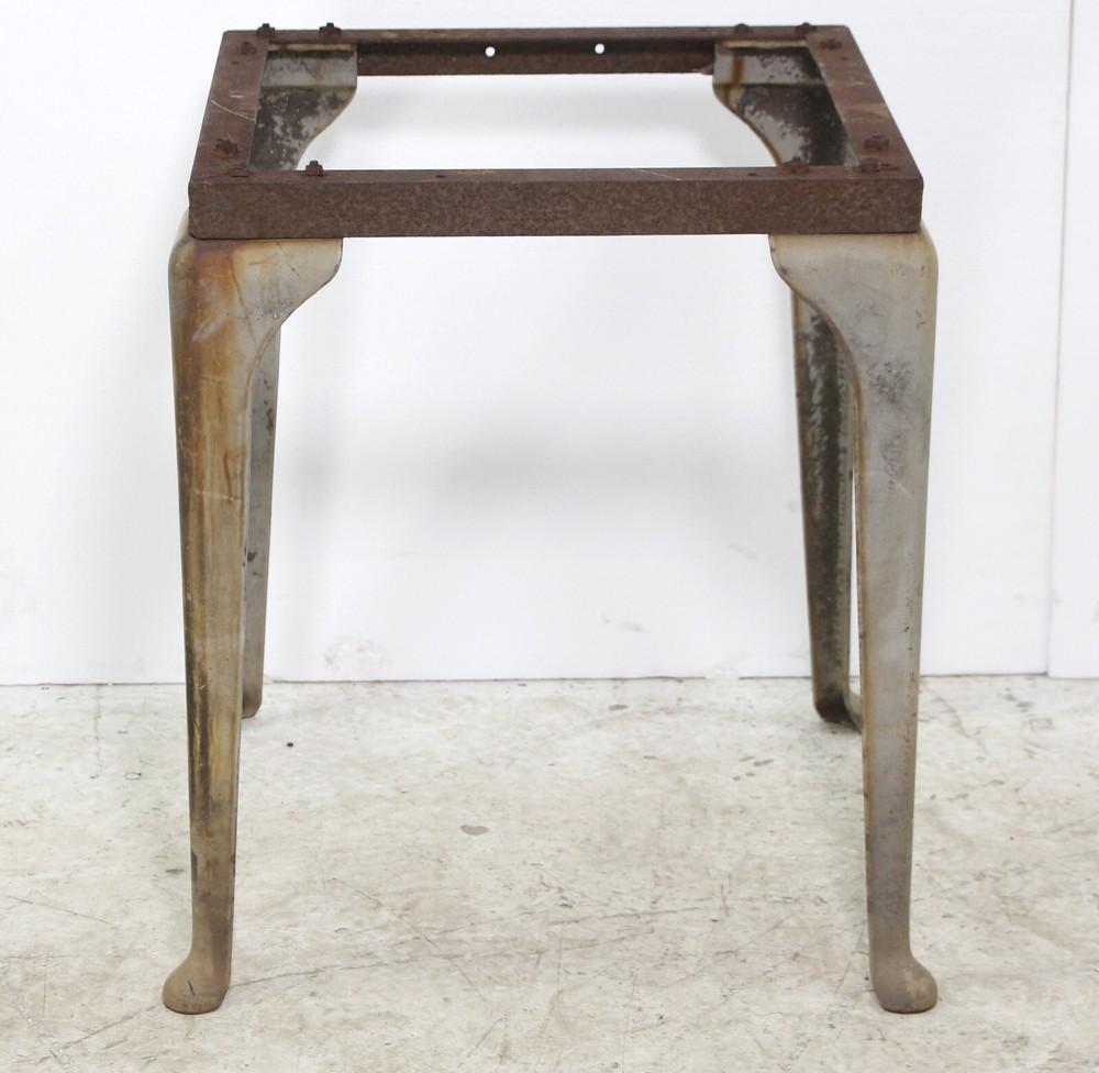 Cast Iron & Enameled Steel Table Frame