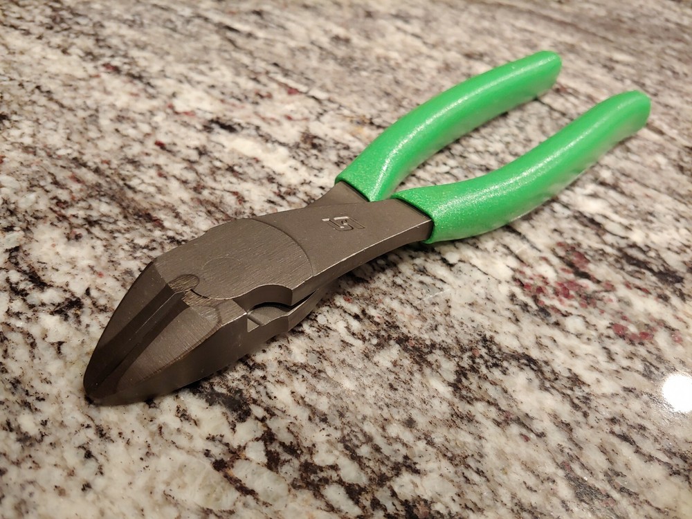 Snapon Tools 8" Vector Edge High Leverage Diagonal Cutter Pliers - GREEN