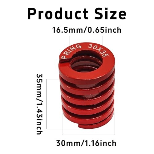 PCS 3D Printer Die Springs Medium Load Compression 30mm OD 35mm Length 2