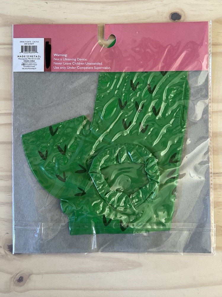 Cactus Succulent Drink Floatie Holder For Pool Water