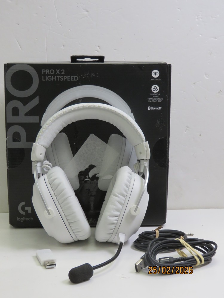 Logitech PRO X 2 LIGHTSPEED Wireless Over-Ear Gaming Headset - White [A251]