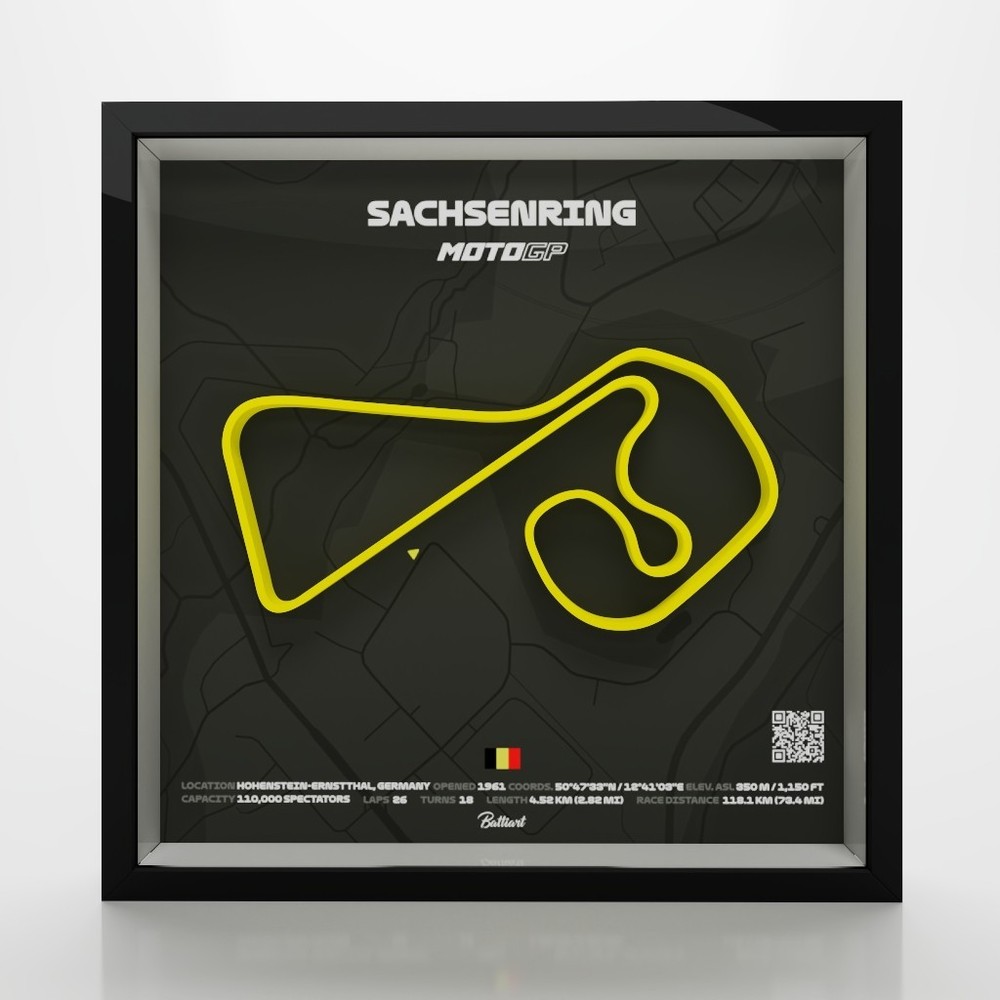 Sachsenring Circuit MotoGP Shadow Box