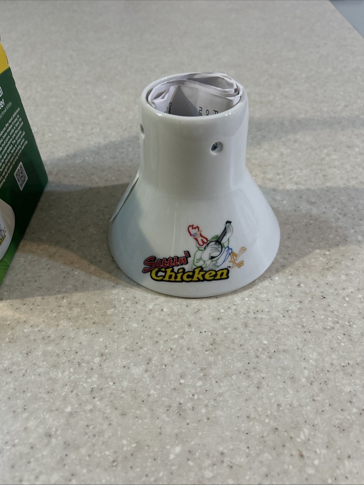 Big Green Egg Ceramic Chicken Roaster - New