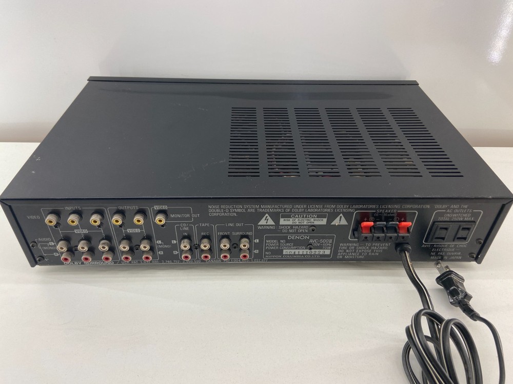 DENON Precision audio component AV control Dolby EQ AVC-500 II Amplifier Japan