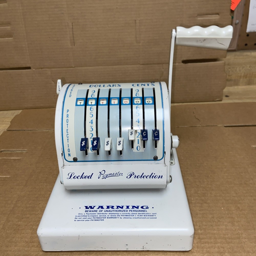 Paymaster  X-550 Check Writer 7 Volume