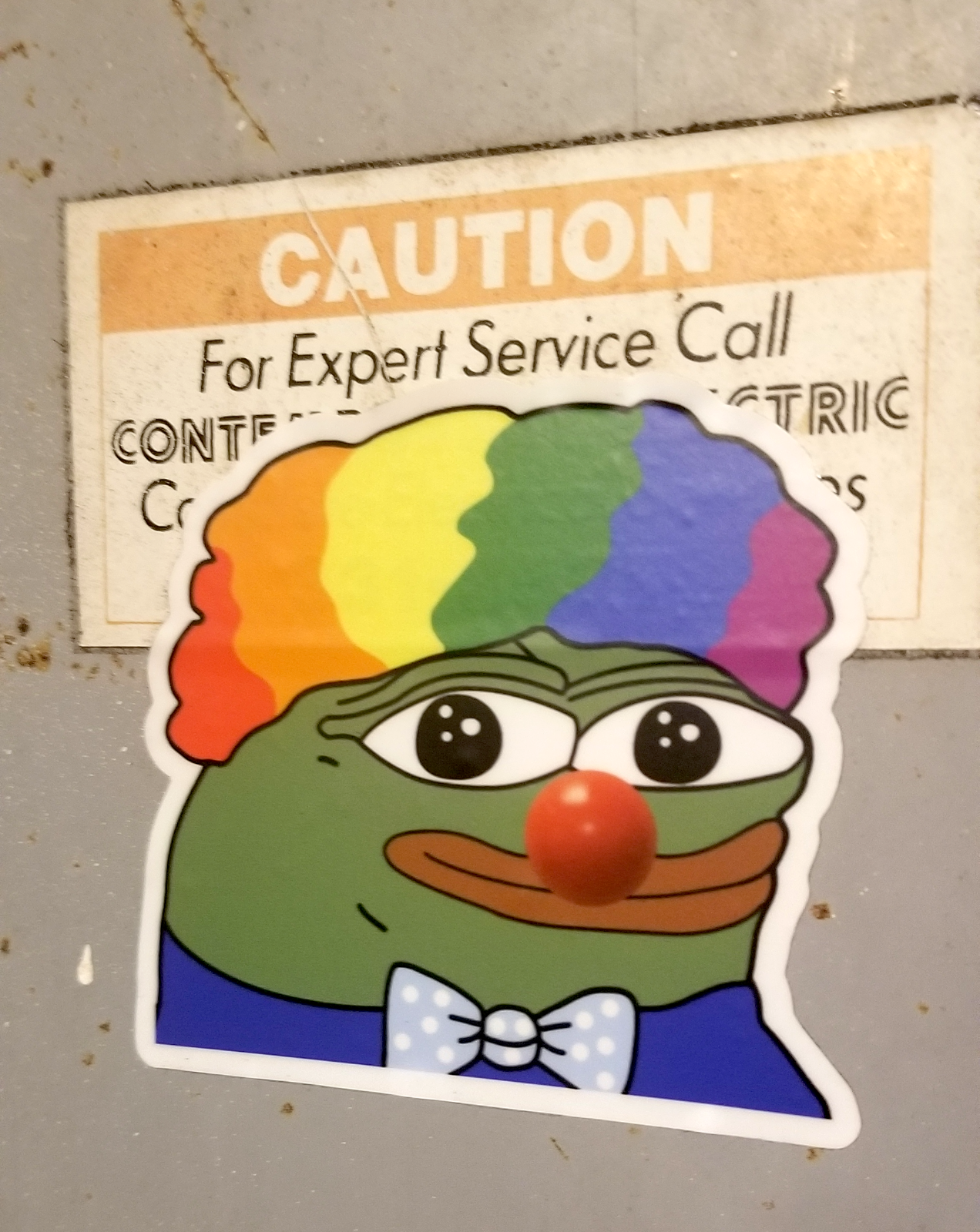 (1) Honkler clown world vinyl decal! Custom 3-inch Pepe sticker (very rare pepe)