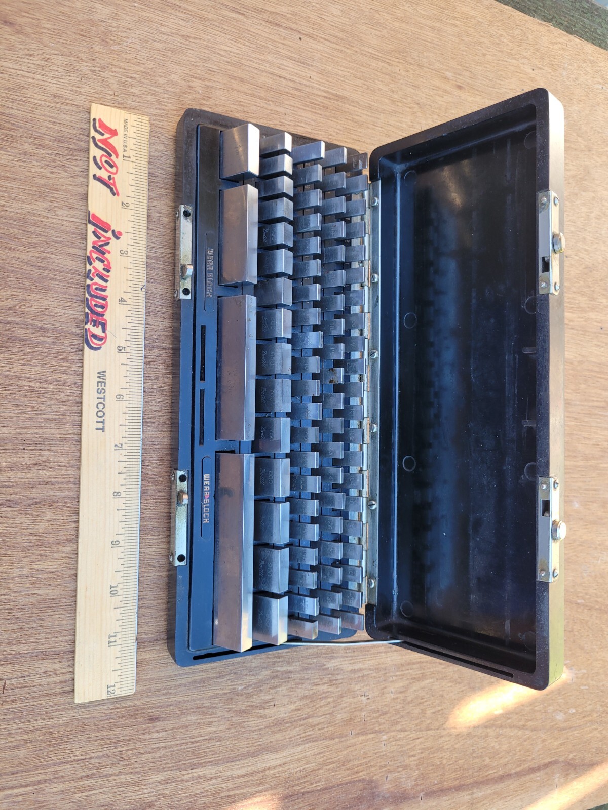 DoAll PRECESION GAGES Block Set 83 ( Wear Block) complete in Do All Box