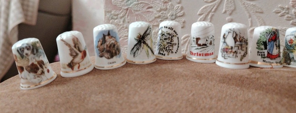 22 Assorted Birchcroft China Thimbles