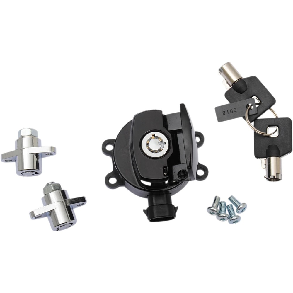 DRAG SPECIALTIES 2106-0412 Side Hinge Ignition Switch with saddlebag lock -